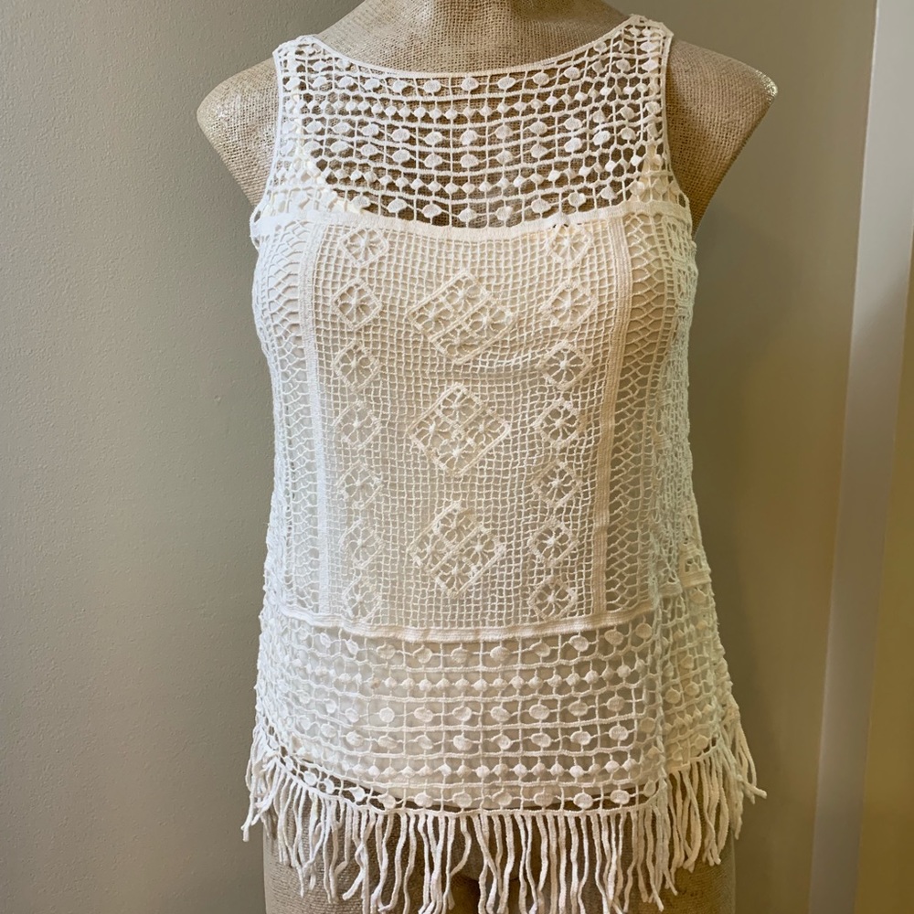 Ralph Lauren lace top with cotton camisole